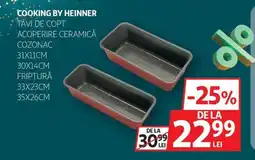 Auchan Cooking By Heinner tăvi de copt acoperire ceramică cozonac Ofertă