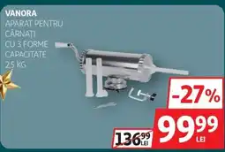 Auchan Vanora Aparat pentru cârnaţi cu 3 forme capacitate Ofertă