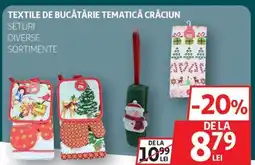 Auchan Textile de bucătărie tematică crăciun Ofertă