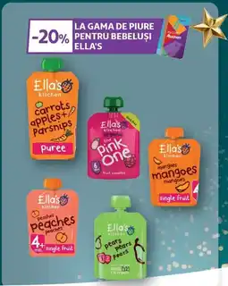 Auchan La gama de piure pentru bebelusi Ella's Ofertă