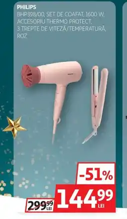 Auchan PHILIPS BHP398/00, Set de coafat Ofertă