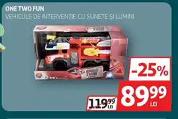 Auchan One Two Fun Vehicule de intervenţie cu sunete și lumini Ofertă