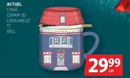 Auchan Actuel cană ceram 3d casa+infuz T1 Ofertă