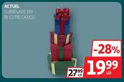 Auchan Actuel lumânare diy în cutie cadou Ofertă