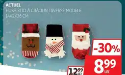 Auchan Actuel husă sticlă crăciun Ofertă