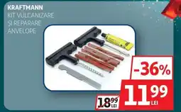 Auchan Kraftmann Kit vulcanizare și reparare anvelope Ofertă