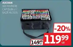 Auchan Auchan 168 markere cap dublu / bază alcool Ofertă