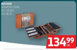 Auchan Auchan servietă lemn set desen Ofertă