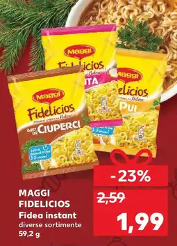 Kaufland MAGGI Fidelicios Fidea instant Ofertă