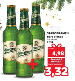 Kaufland STAROPRAMEN Bere blondă Ofertă