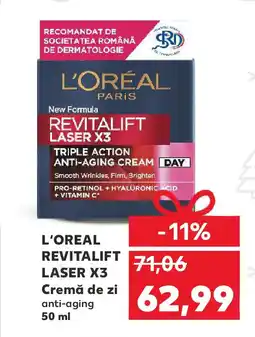 Kaufland L'ORÉAL Revitalift Laser X3 Cremă de zi Ofertă