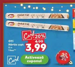 Kaufland OTI Hârtie copt Ofertă