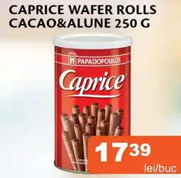 Unicarm Caprice wafer rolls cacao&alune Ofertă