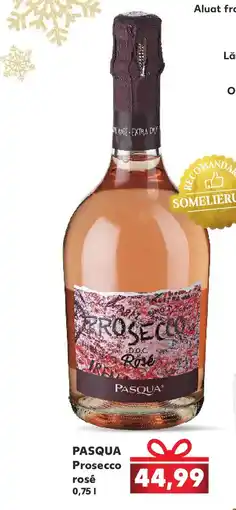 Kaufland PASQUA Prosecco rosé Ofertă