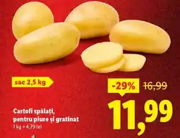 Lidl Cartofi spălați, pentru piure și gratinat Ofertă