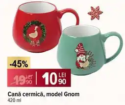 Carrefour Cană ceramică, model Gnom Ofertă