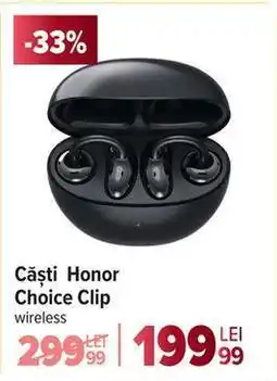 Carrefour Căști Honor Choice Clip Ofertă