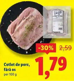 Lidl Cotlet de porc, fără os Ofertă