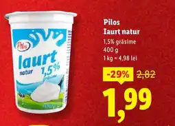 Lidl Pilos Iaurt natur Ofertă