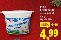 Lidl Pilos Cremă natur de smântână Ofertă