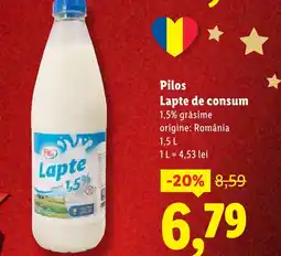 Lidl Pilos Lapte de consum Ofertă