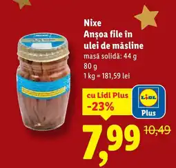Lidl Nixe Ansoa file în ulei de măsline Ofertă