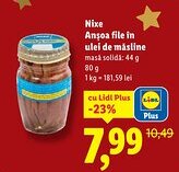 Lidl Nixe Ansoa file în ulei de măsline Ofertă