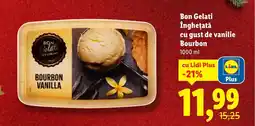 Lidl Bon Gelati Îngheţată cu gust de vanilie Bourbon Ofertă