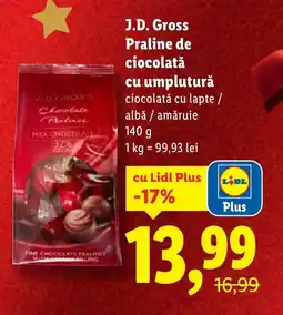 Lidl J.D. Gross Praline de ciocolată cu umplutură Ofertă