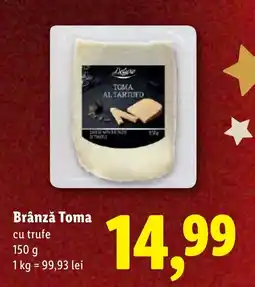 Lidl Brânză Toma Ofertă