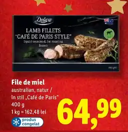 Lidl Deluxe File de miel Ofertă