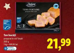 Lidl Deluxe Ton bucăți Ofertă