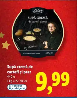 Lidl Deluxe Supă cremă de cartofi şi praz Ofertă