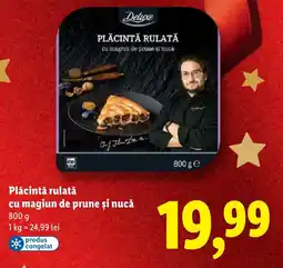 Lidl Deluxe Plăcintă rulată cu magiun de prune şi nucă Ofertă