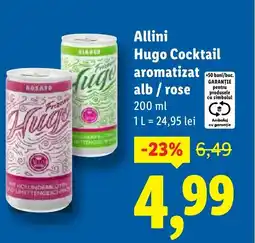 Lidl Allini Hugo Cocktail aromatizat alb / rose Ofertă