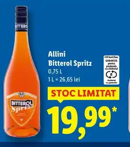 Lidl Allini Bitterol Spritz Ofertă
