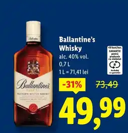 Lidl Ballantine's Whisky Ofertă
