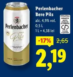 Lidl Perlenbacher Bere Pils Ofertă