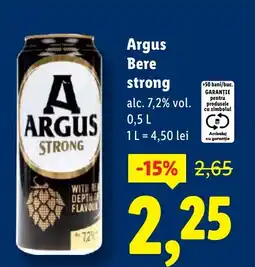 Lidl Argus Bere strong Ofertă