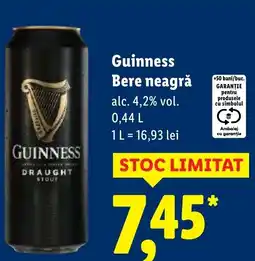 Lidl Guinness Bere neagră Ofertă