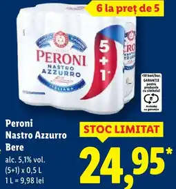 Lidl Peroni Nastro Azzurro Bere Ofertă
