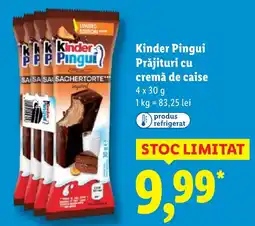 Lidl Kinder Pingui Prăjituri cu cremă de caise Ofertă