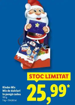Lidl Kinder Mix Mix de dulciuri în pungă cadou Ofertă