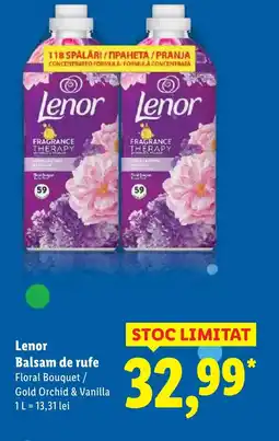 Lidl Lenor Balsam de rufe Ofertă