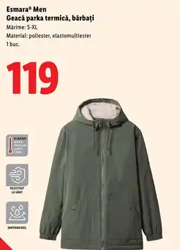 Lidl EsmaraⓇ Men Geacă parka termică, bărbați Ofertă