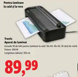 Lidl Tronic Aparat de laminat Ofertă
