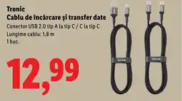 Lidl Tronic Cablu de încărcare și transfer date Ofertă
