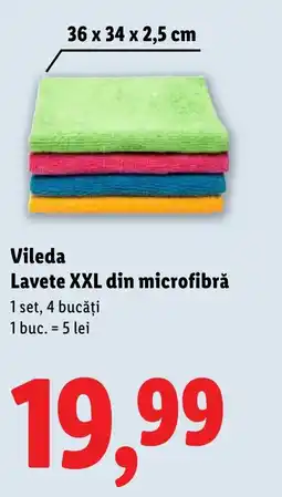 Lidl Vileda Lavete XXL din microfibră Ofertă
