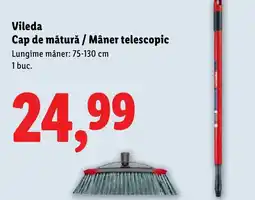 Lidl Vileda Cap de mătură / Mâner telescopic Ofertă