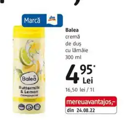 DM Balea cremă de duş cu lămâie Ofertă